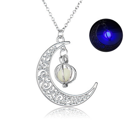 LIUBA Moon Natural Glowing Stone Pendant