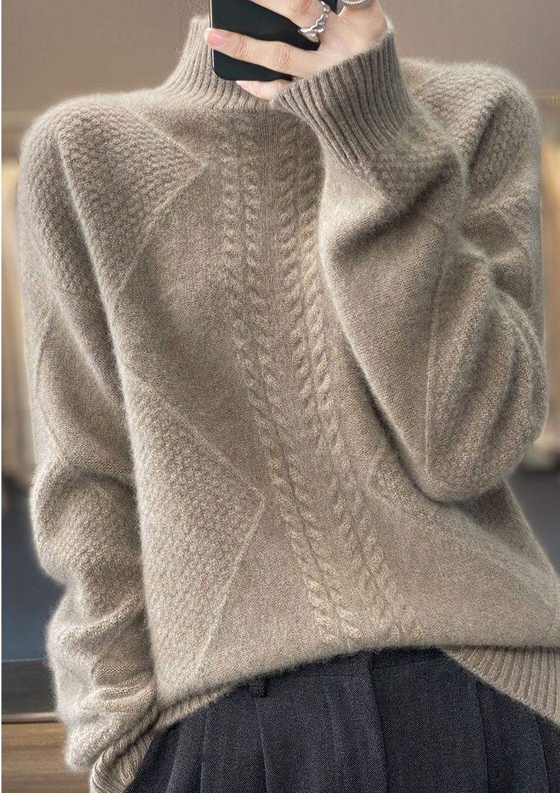 Thickened Half-high Collar Knitted Soft