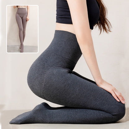 High Waist Leggings With Sock Warm and Thin