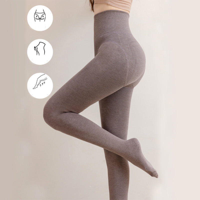 High Waist Leggings With Sock Warm and Thin