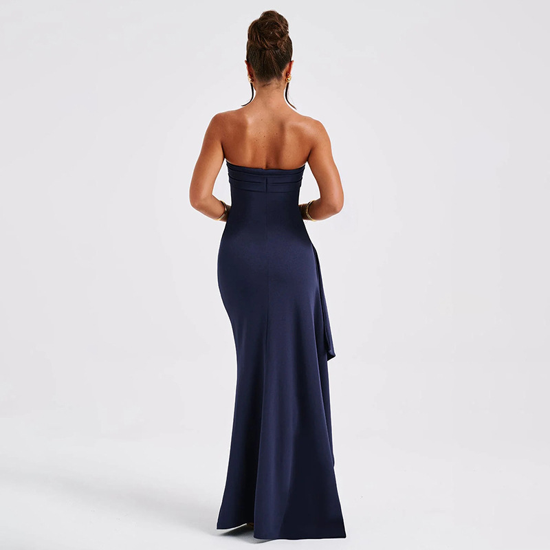 LIUBA Strapless Split Long Dress