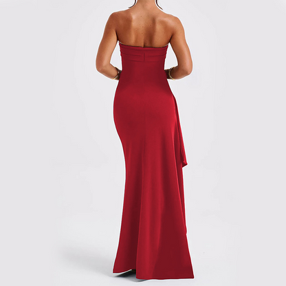 LIUBA Strapless Split Long Dress