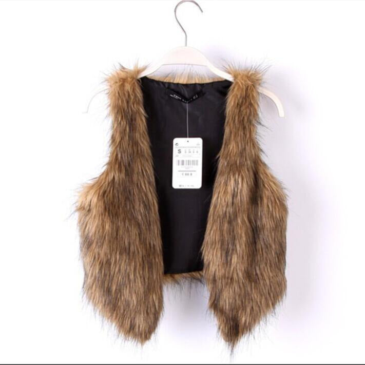 Artificial Fur Fox Vest