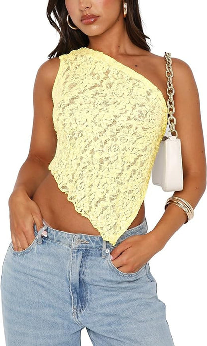 LIUBA Lace Backless Top