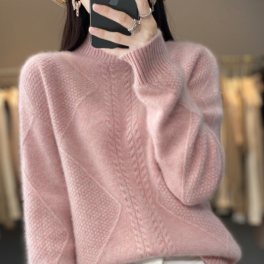 Thickened Half-high Collar Knitted Soft