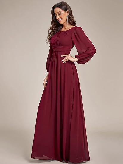 LIUBA Long Chiffon Evening Dress