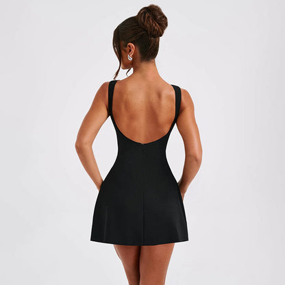 LIUBA Backless Sleeveless Short Dresses