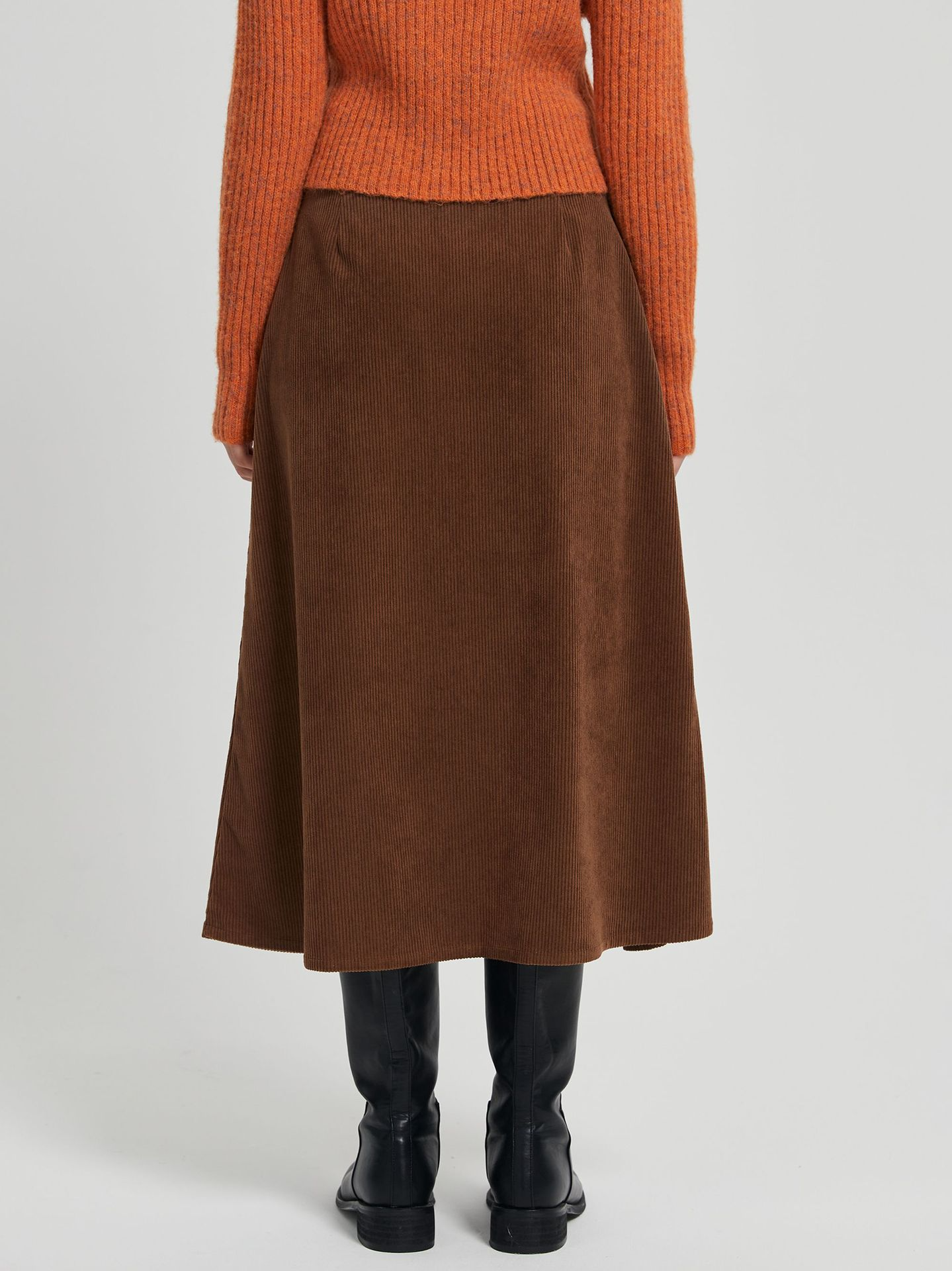 LIUBA Corduroy Skirt High Waist