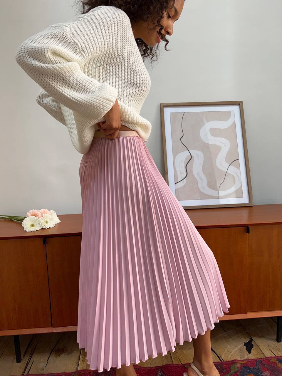 Casual Pleated Skirt