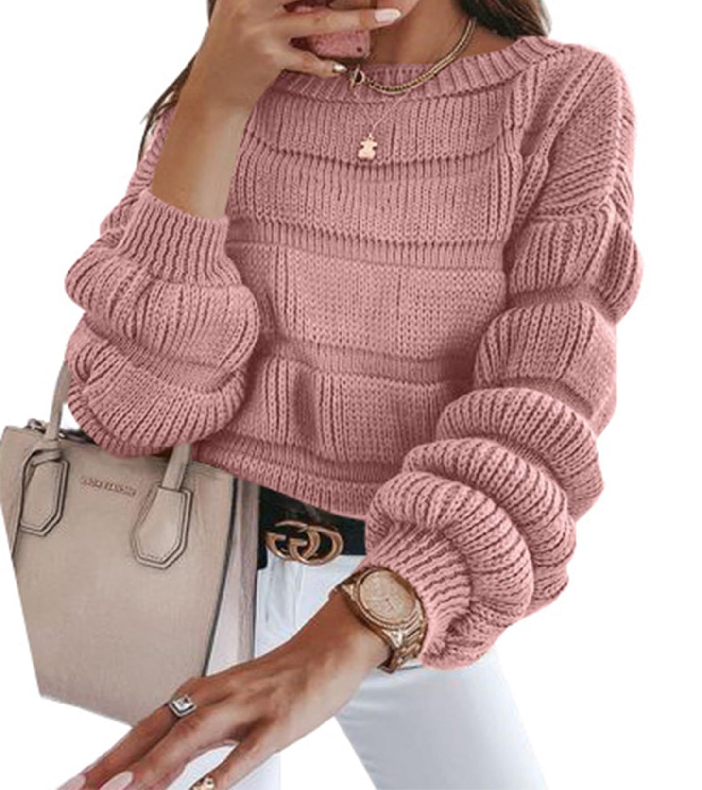 LIUBA Casual Round Neck Pullover Long Sleeve