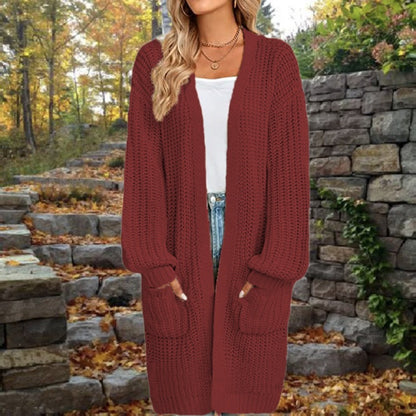 LIUBA Loose Lantern Sleeve Sweater Cardigan