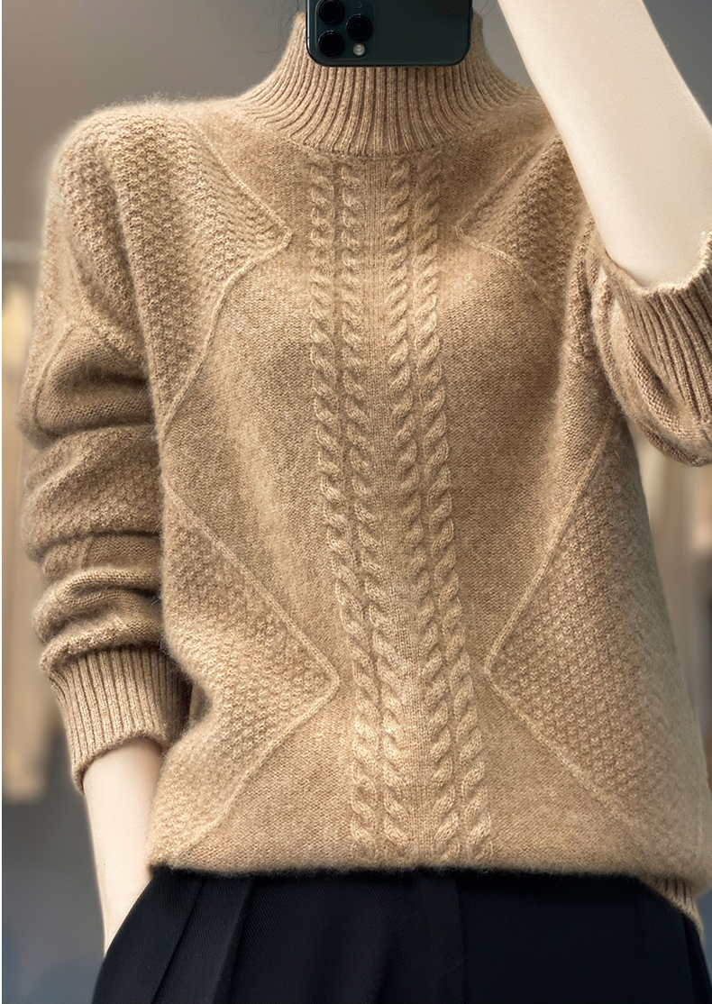 Thickened Half-high Collar Knitted Soft