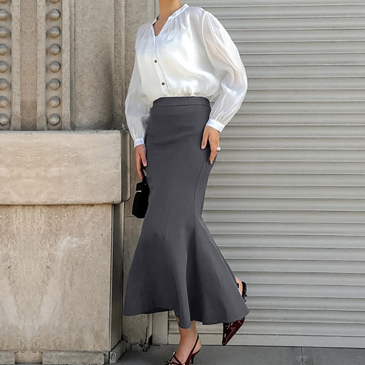 LIUBA Elegant Fishtail Suit Skirt