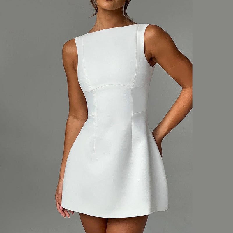 LIUBA Backless Sleeveless Short Dresses