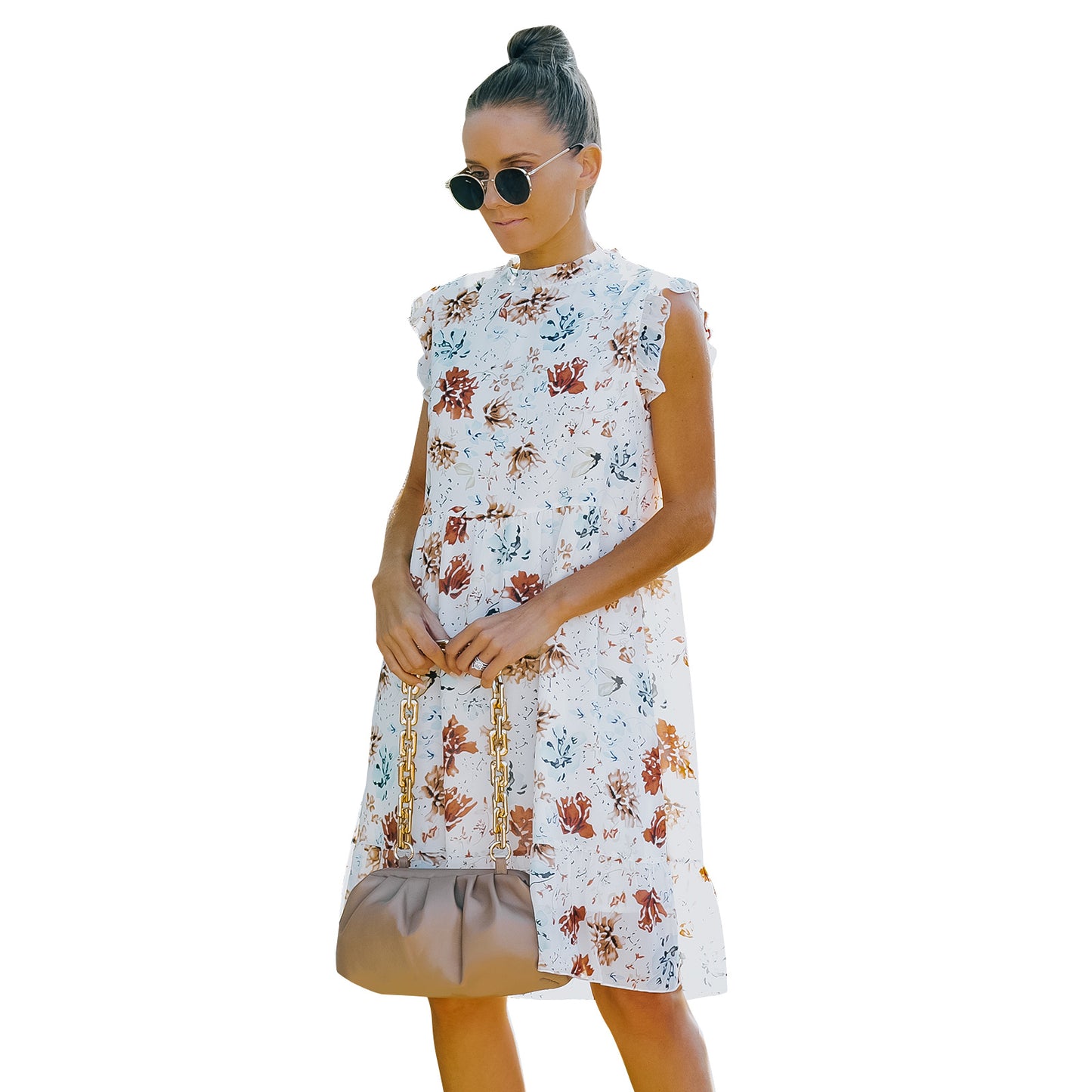 European And American Style Floral Skirt