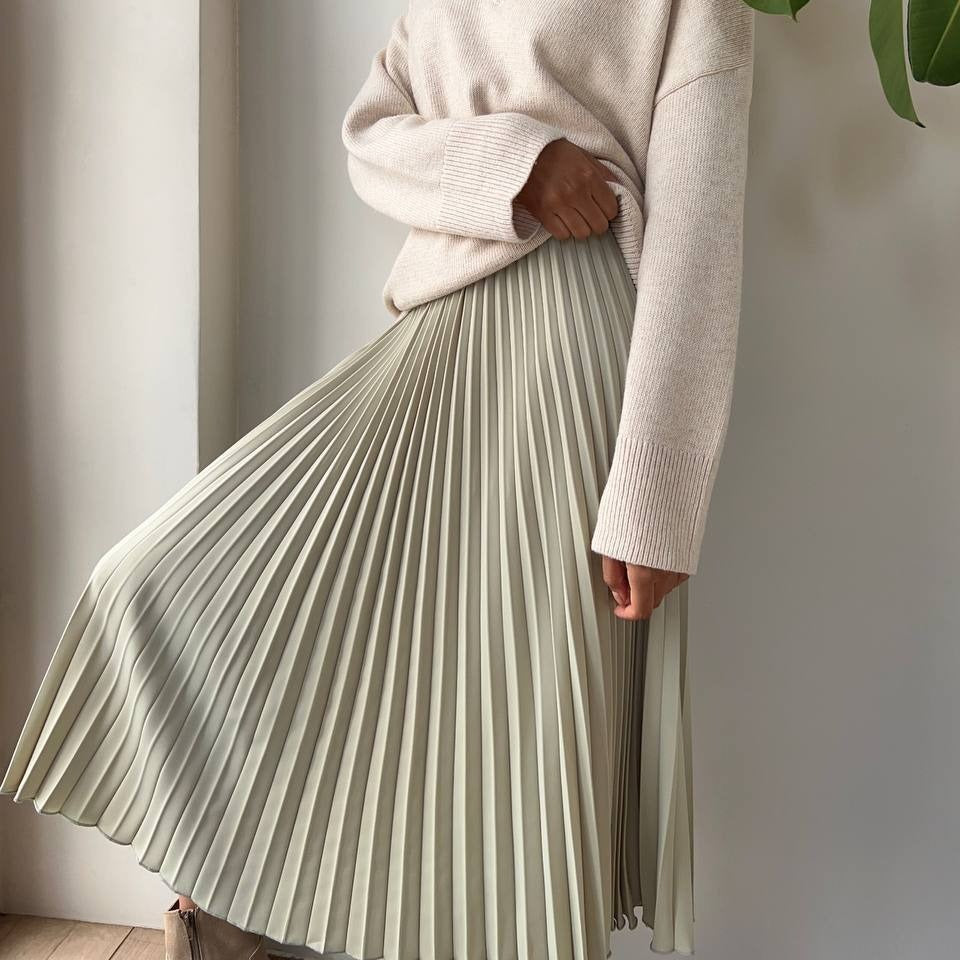 Casual Pleated Skirt