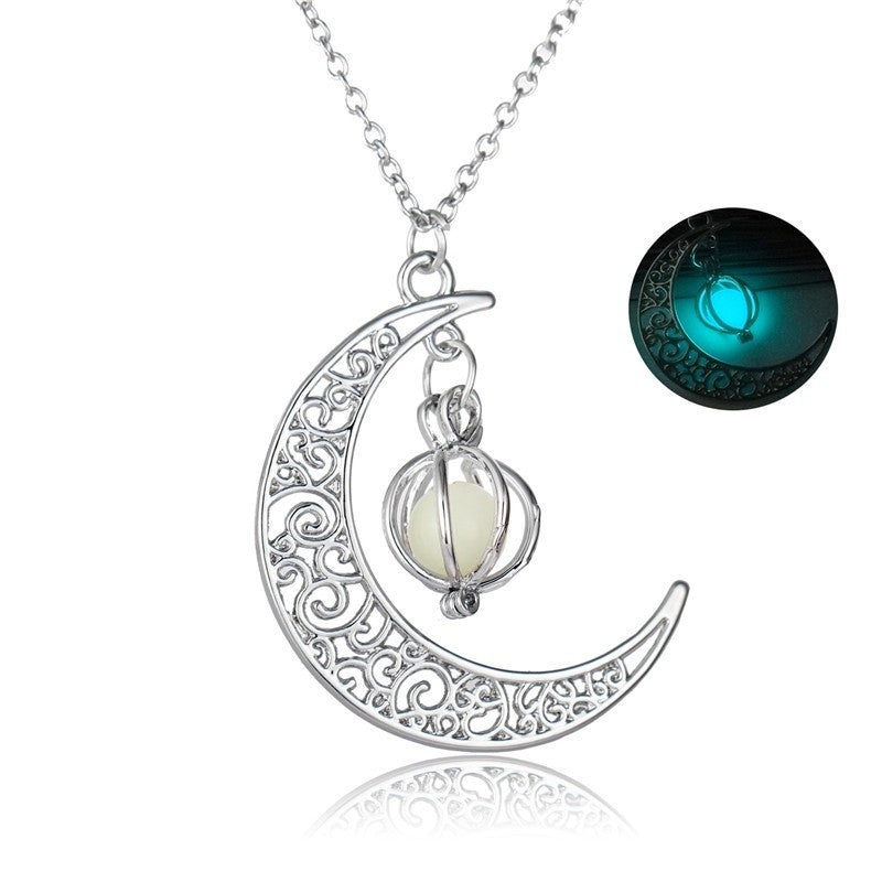 LIUBA Moon Natural Glowing Stone Pendant