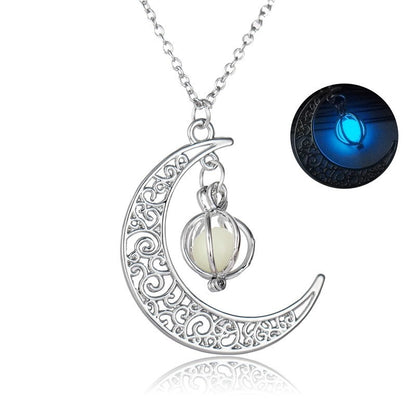 LIUBA Moon Natural Glowing Stone Pendant