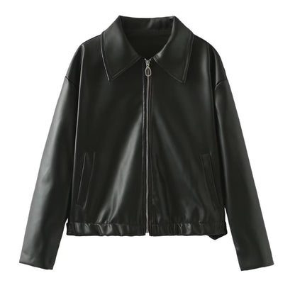 LIUBA Lapel Zipper Jacket