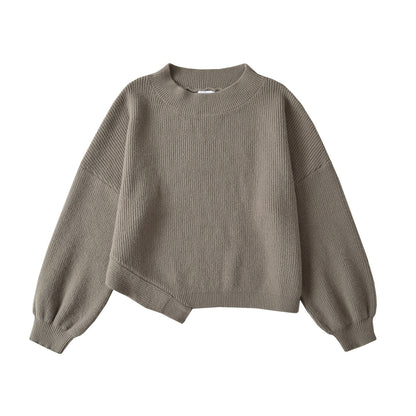 LIUBA Leisure Slant-shoulder Loose Sweater