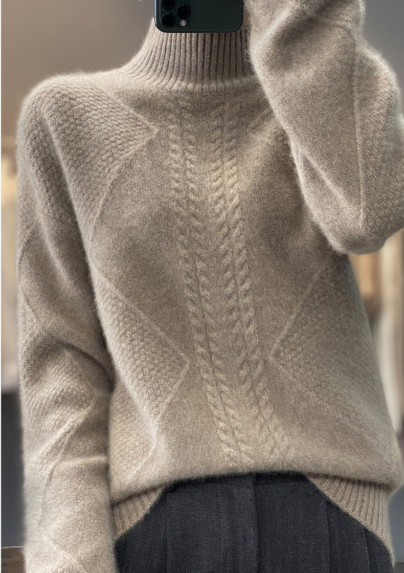 Thickened Half-high Collar Knitted Soft