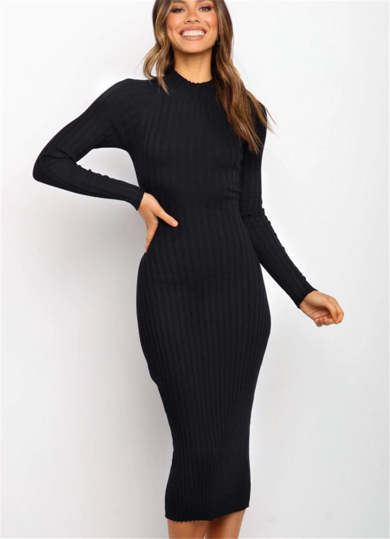 Sweater  Backless Bow Tight Dresses