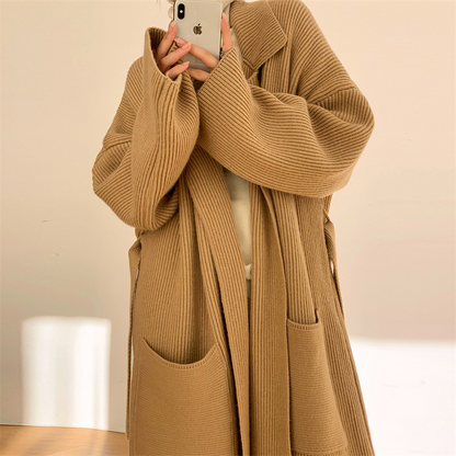 LIUBA Long Thickened Loose Knitted Cardigan