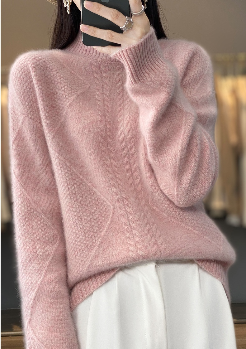 Thickened Half-high Collar Knitted Soft