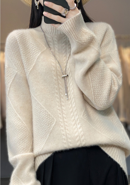 Thickened Half-high Collar Knitted Soft